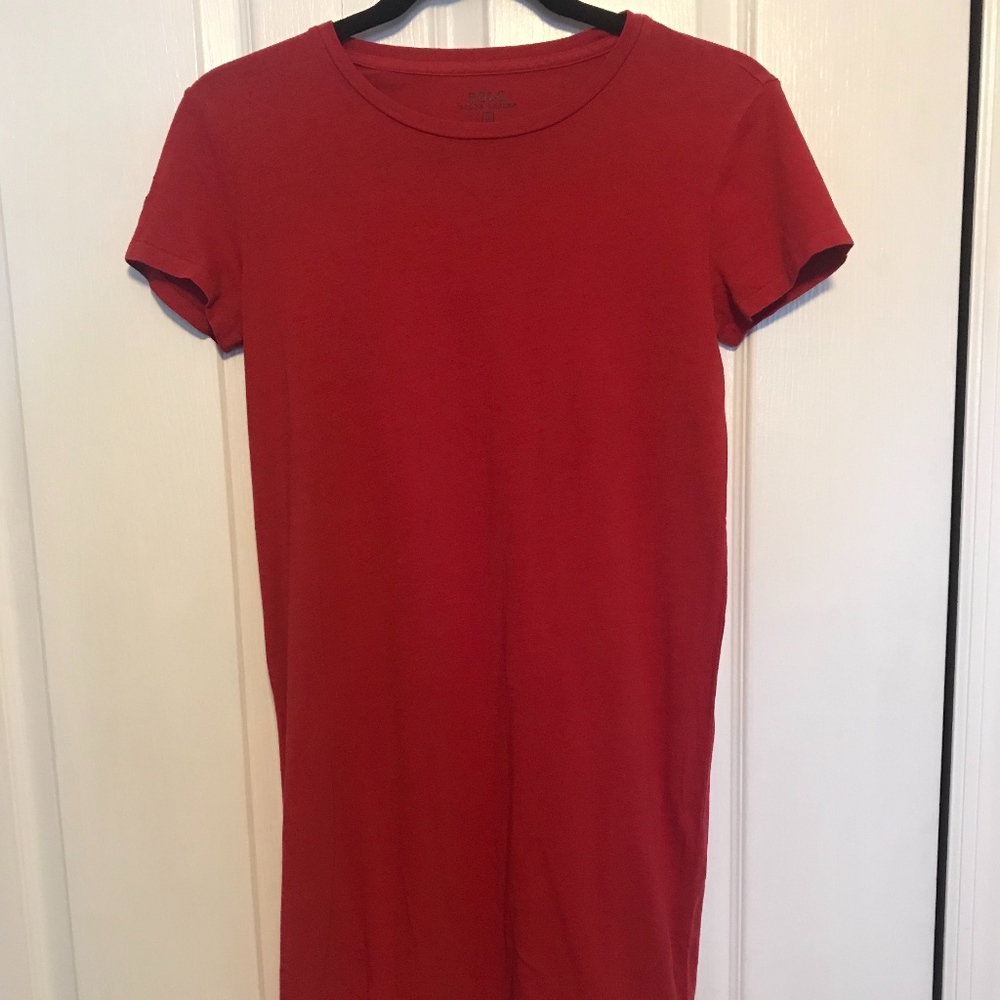 Polo Ralph Lauren Red T-Shirt Dress